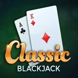 Classic Blackjack logo by Red Tiger Gaming at Kong Casino