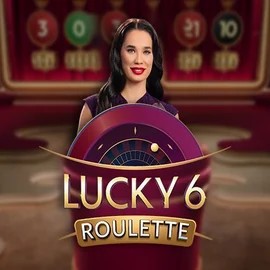 Official Live Casino logo: Lucky 6 Roulette by Pragmatic Play at Kong Casino
