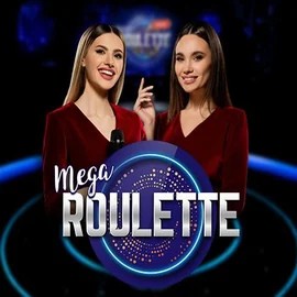 Mega Roulette online game logo by Pragmatic Play on kong-casino.eu