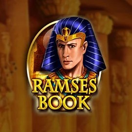 Ramses Book Deluxe slot logo by Gamomat at Kong Casino